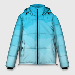 Куртка зимняя мужская Голубые облака, цвет: 3D-черный