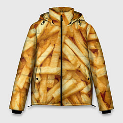 Куртка зимняя мужская Картошка фриФастфуд, цвет: 3D-светло-серый