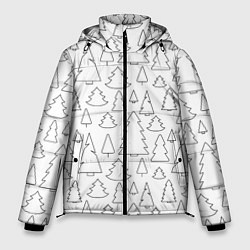 Куртка зимняя мужская Простые елочки, цвет: 3D-светло-серый