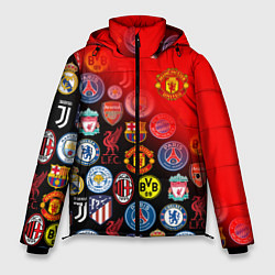 Куртка зимняя мужская МАНЧЕСТЕР ЮНАЙТЕД FCMU, цвет: 3D-красный