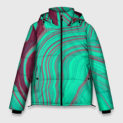 Куртка зимняя мужская Зеленый прилив, цвет: 3D-черный
