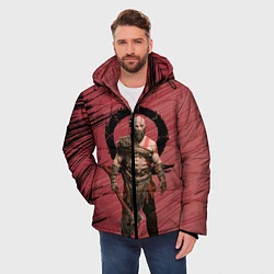 Куртка зимняя мужская Кратос God of War, цвет: 3D-красный — фото 2
