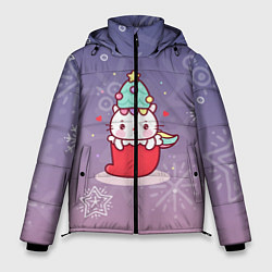 Куртка зимняя мужская Happy New Year 2022 Сat 1, цвет: 3D-красный