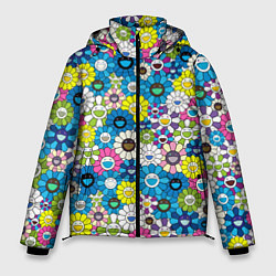 Мужская зимняя куртка Takashi Murakami Улыбающиеся цветы