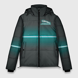 Куртка зимняя мужская Jaguar blue neon theme, цвет: 3D-светло-серый