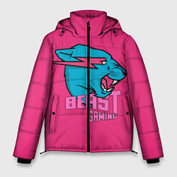 Куртка зимняя мужская Mr Beast Gaming Full Print Pink edition, цвет: 3D-черный