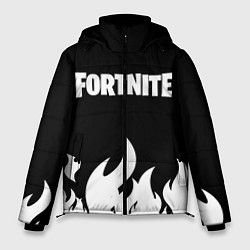 Куртка зимняя мужская Fortnite Огонь, цвет: 3D-черный
