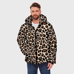 Куртка зимняя мужская Леопардовые Пятна, цвет: 3D-черный — фото 2