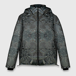 Куртка зимняя мужская Коллекция Фрактальная мозаика Серо-голубой 292-4, цвет: 3D-светло-серый