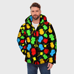 Куртка зимняя мужская SOUTH PARK ЮЖНЫЙ ПАРК НОВОГОДНИЙ УЗОР, цвет: 3D-красный — фото 2
