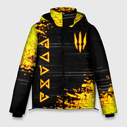 Куртка зимняя мужская The Witcher Neon, цвет: 3D-черный
