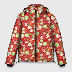 Куртка зимняя мужская Ингредиенты для Пиццы, цвет: 3D-светло-серый