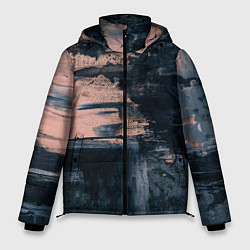 Куртка зимняя мужская Абстракция краска, цвет: 3D-светло-серый