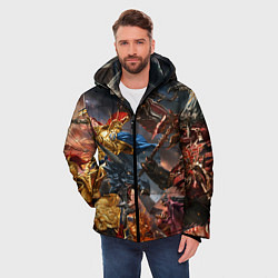 Куртка зимняя мужская Пекло битвы, цвет: 3D-красный — фото 2