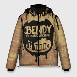 Куртка зимняя мужская ЧЕРНЫЙ БЕНДИ BENDY AND THE INK MACHINE, цвет: 3D-светло-серый