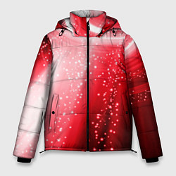 Мужская зимняя куртка Красная космическая спираль