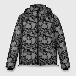 Мужская зимняя куртка Gray skulls