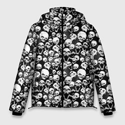 Куртка зимняя мужская Screaming skulls & web, цвет: 3D-светло-серый