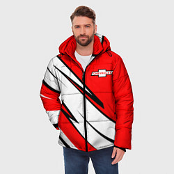 Куртка зимняя мужская CHEVROLET Узор Логотип, цвет: 3D-светло-серый — фото 2