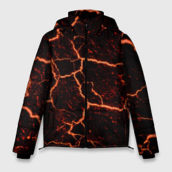 Куртка зимняя мужская Раскаленная лаваhot lava, цвет: 3D-черный
