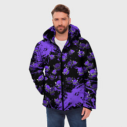 Куртка зимняя мужская Геометри Дэш game Geometry Dash, цвет: 3D-красный — фото 2