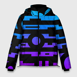 Мужская зимняя куртка Неоновая геометрия Neon
