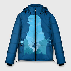 Куртка зимняя мужская Шень Хе Genshin Impact, цвет: 3D-черный