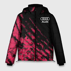 Куртка зимняя мужская Audi Текстура, цвет: 3D-светло-серый