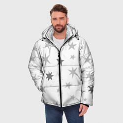 Куртка зимняя мужская Звездочкиstars, цвет: 3D-красный — фото 2