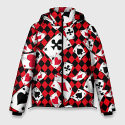Куртка зимняя мужская Карты масти, цвет: 3D-черный