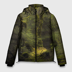 Куртка зимняя мужская Лесная глушь, цвет: 3D-черный