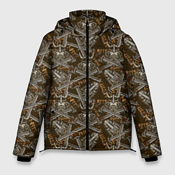 Куртка зимняя мужская ВАРВАР ВОИН, цвет: 3D-черный