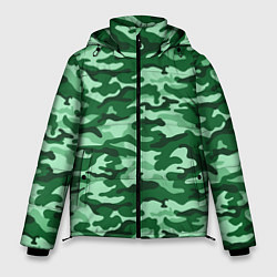 Мужская зимняя куртка Зеленый монохромный камуфляж