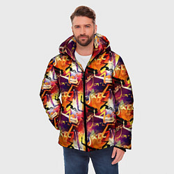 Куртка зимняя мужская Джазовая Музыка, цвет: 3D-светло-серый — фото 2