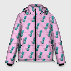 Куртка зимняя мужская Ананасовый неон, цвет: 3D-светло-серый
