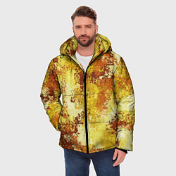 Куртка зимняя мужская Спортивный камуфляж Пикси - Лимон, цвет: 3D-красный — фото 2