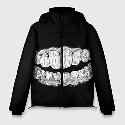 Куртка зимняя мужская Зубы Каонаси, цвет: 3D-черный