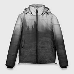 Мужская зимняя куртка Туманный лес - туман