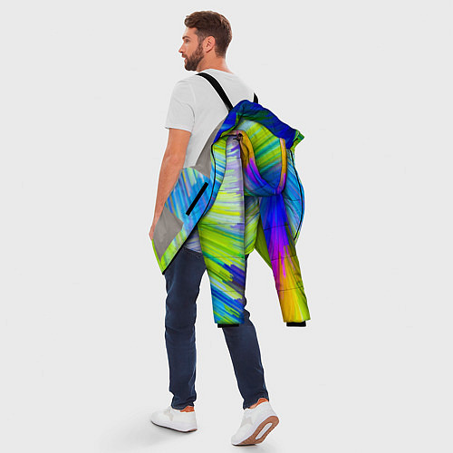 Мужская зимняя куртка Color vanguard pattern Raster / 3D-Светло-серый – фото 5