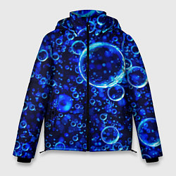 Мужская зимняя куртка Пузыри воздуха в воде Pattern