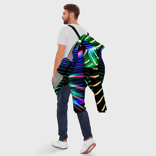 Мужская зимняя куртка Portal Fashion pattern Neon / 3D-Светло-серый – фото 5