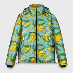 Куртка зимняя мужская Banana pattern Summer Fashion 2022, цвет: 3D-черный