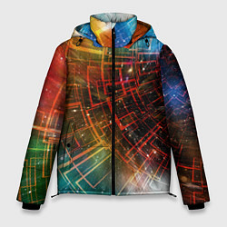 Мужская зимняя куртка Portal - Neon Space - туннель из энергетических па