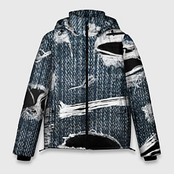 Куртка зимняя мужская Джинсовое рваньё Fashion trend, цвет: 3D-светло-серый