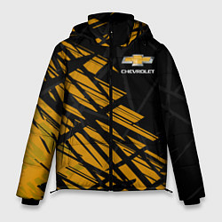 Куртка зимняя мужская Chevrolet, Шевроле, цвет: 3D-черный