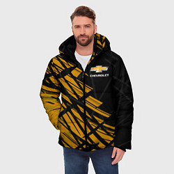 Куртка зимняя мужская Chevrolet, Шевроле, цвет: 3D-черный — фото 2