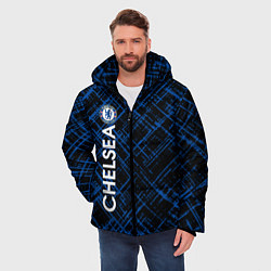 Куртка зимняя мужская Челси footbal club, цвет: 3D-светло-серый — фото 2