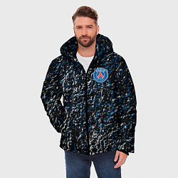 Куртка зимняя мужская Псж paris брызги красок, цвет: 3D-красный — фото 2