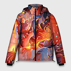 Куртка зимняя мужская Lava & flame, цвет: 3D-красный