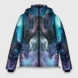Мужская зимняя куртка Облака неонового цвета Neon colored clouds